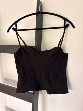 H&M Black Bustier Cami Top